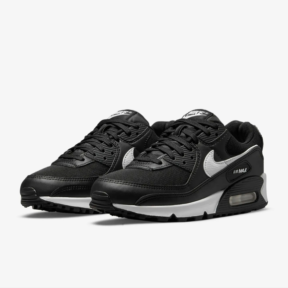 Nike Air Max 90 Womens Sneakers Shoes Customized with Crystals Black - Picture 3 of 6